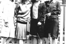 068: l-r Josie Barry, Rose Dunphy (later Sr. Hildegarde), Elizabeth Reddy  (later Sr. Clarissa), Gert Reddy. (circa 1928)  - Josie daughter of William Barry &amp;amp; Margaret Murphy; Rose daughter of Patrick Dunphy &amp;amp;  Anastasia Fitzgerald McCarthy; Elizabeth daughter of James Reddy &amp;amp; Mary Anne Murphy;  Gert daughter of Michael Reddy &amp;amp; Elizabeth Dunphy.